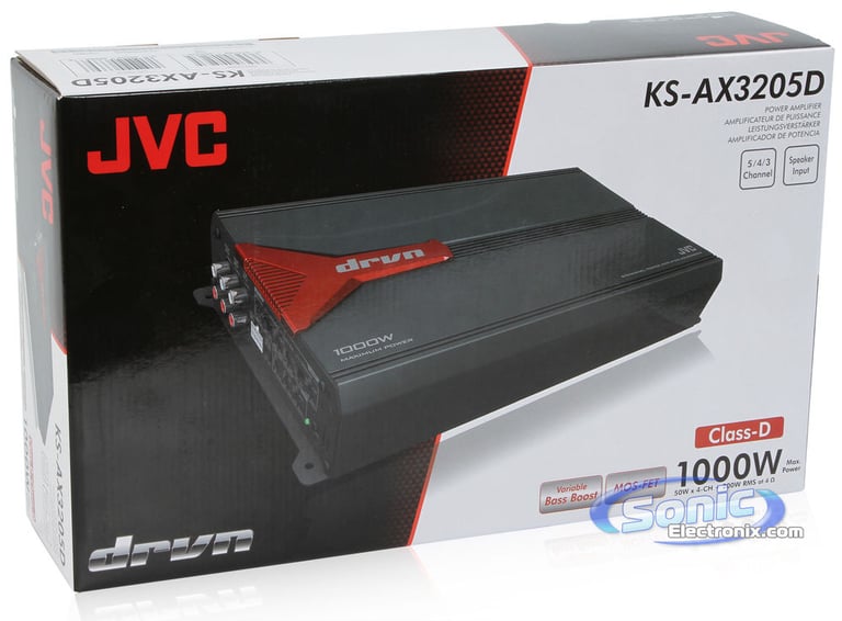JVC KS-AX3205D 1000W 5-Channel Amp Image 6