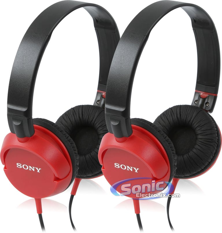 Sony MDR-ZX100 Red (2-Pack) Image 1
