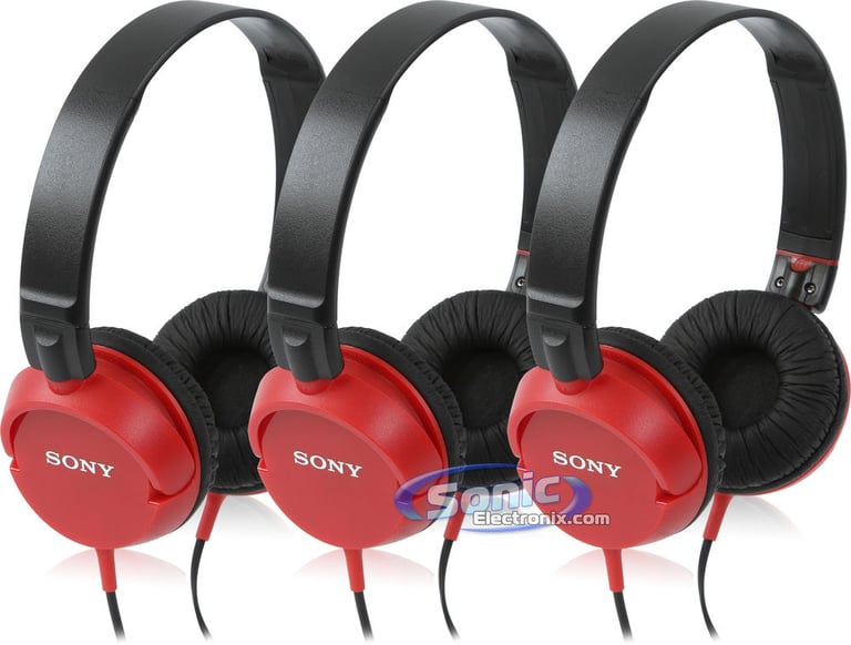 Sony MDR-ZX100 Red (3-Pack) Image 1
