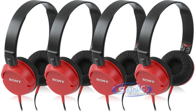 Sony MDR-ZX100 Red (4-Pack) Image 1