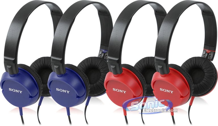 Sony MDR-ZX100 Blue & Red (4-Pack/2+2) Image 1
