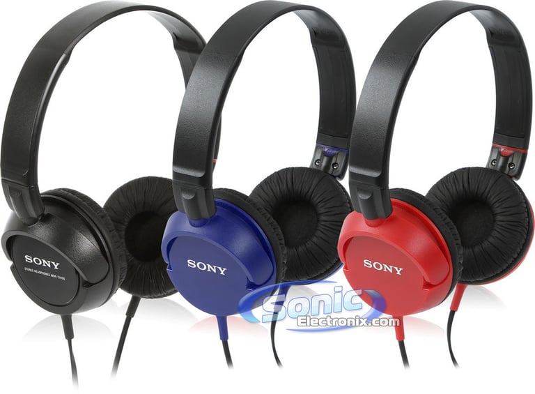 Sony MDR-ZX100 Blue/Red/Black (3-Pack) Image 1