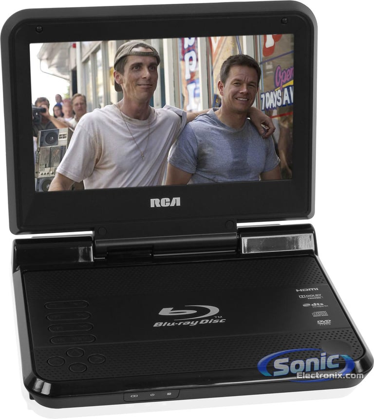 RCA BRC3087 Portable Blu-Ray DVD Player with 8" LCD Screen (Black) Open Box Image 11