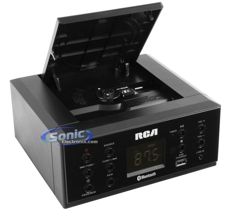 RCA RS2928B Bluetooth Micro Component CD Player Boombox Shelf System Open Box Image 11