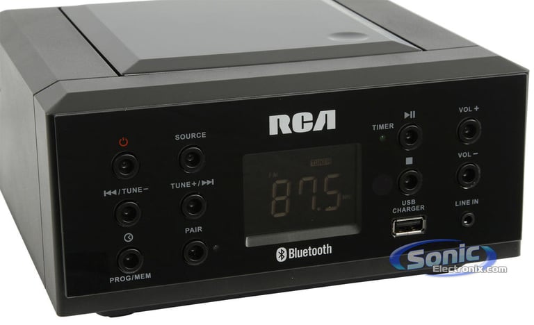RCA RS2928B Bluetooth Micro Component CD Player Boombox Shelf System Open Box Image 12