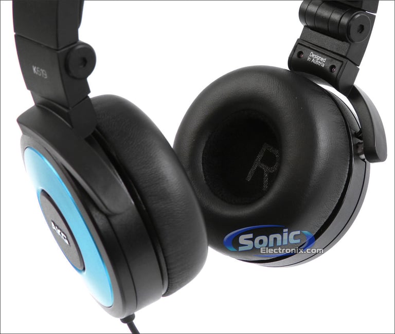 AKG K619BLU (K 619 BLU) Premium DJ-Style Headphones - Blue (Open Box) Image 10