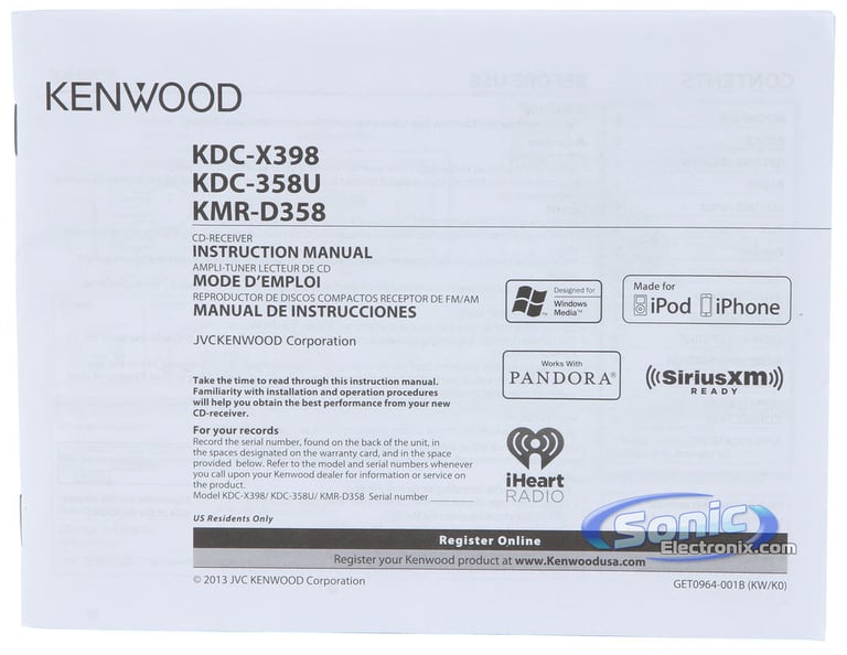 Kenwood KMR-D358 Image 6