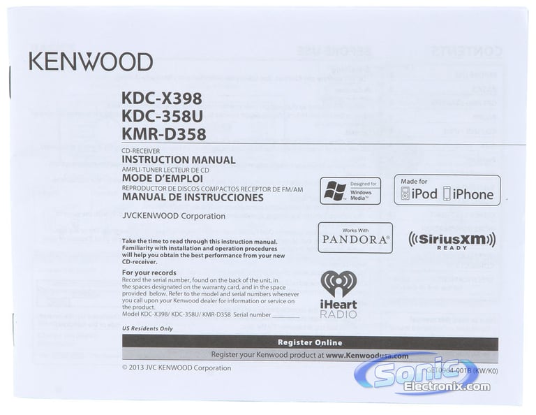 Kenwood PKG-MR358 Image 7