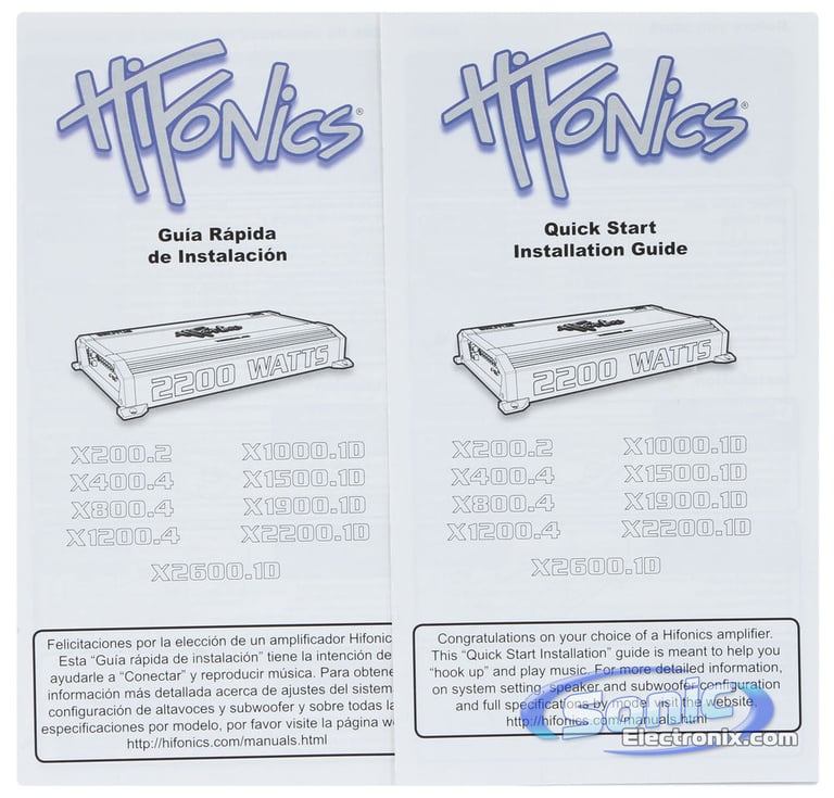 Hifonics X2600.1D Image 7