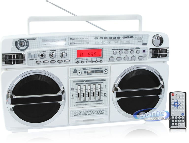 Lasonic i-931BT - White/Chrome Image 1