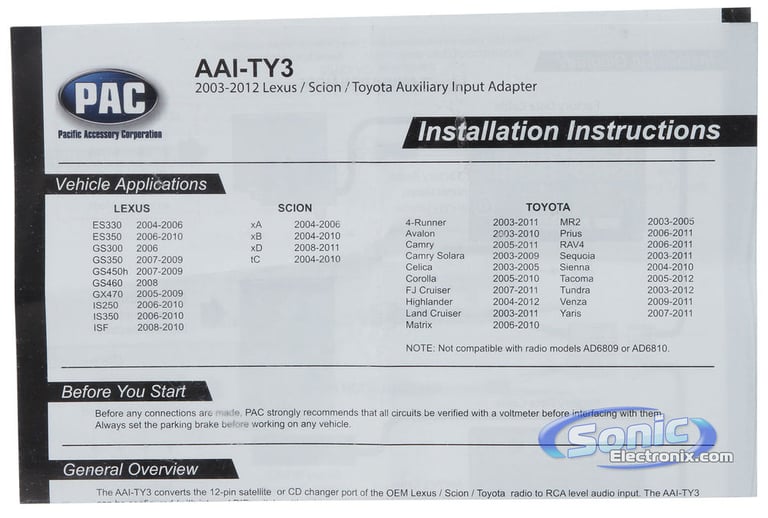 PAC AAI-TY3 Image 5