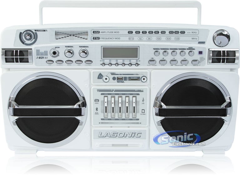 Lasonic i-931BT - White/Chrome Image 2
