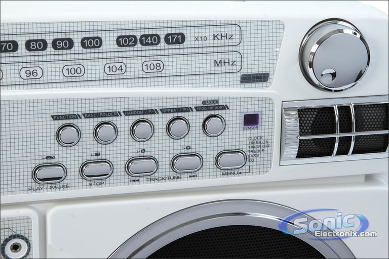 Lasonic i-931BT - White/Chrome Image 3