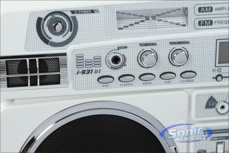 Lasonic i-931BT - White/Chrome Image 4