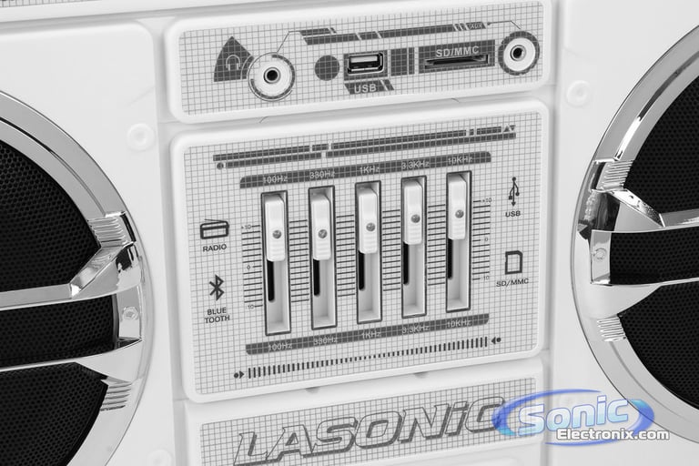 Lasonic i-931BT - White/Chrome Image 5