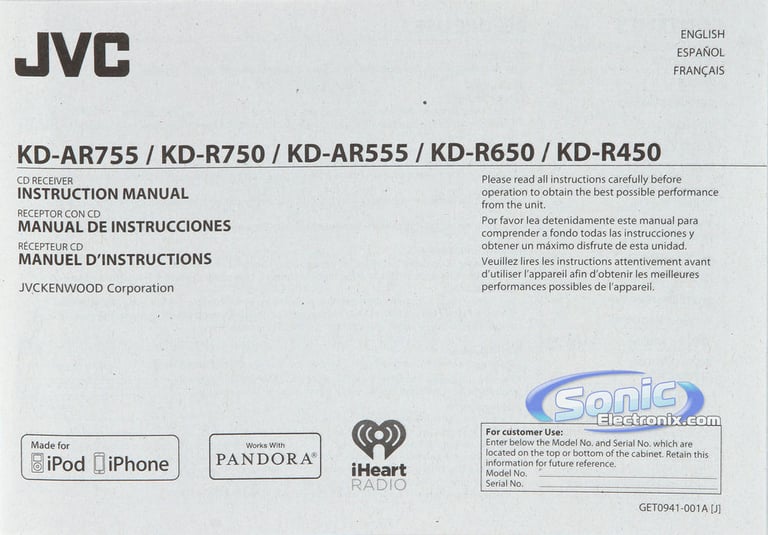 JVC KD-R450 (Factory Refurbished) Image 8