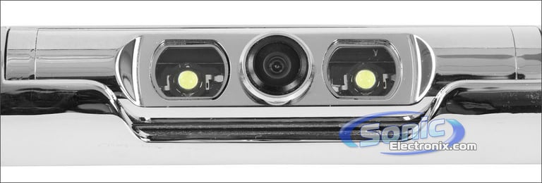 Back Up Camera With LED Lights In Black Bar-Type Frame Image 3