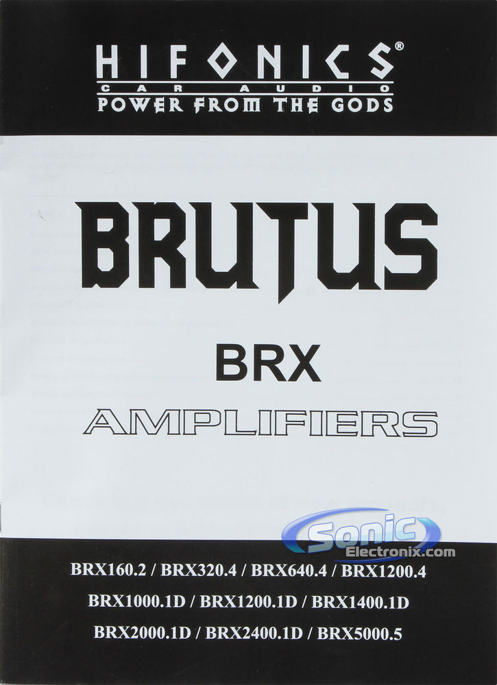 Hifonics BRX1400.1D-RB (Factory Refurbished) Image 8