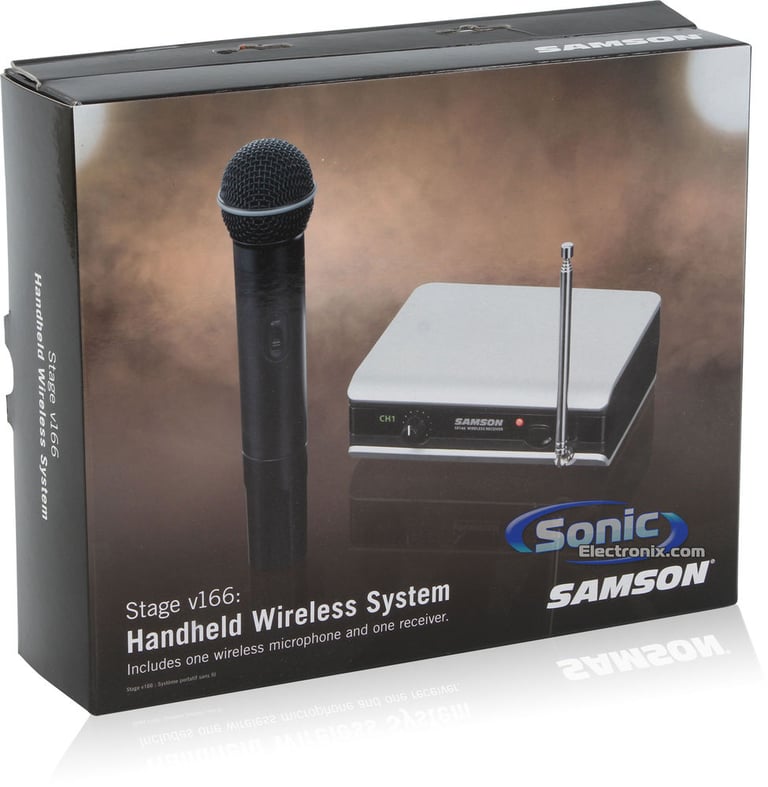 Samson Portable P.A. and 2 Hand-Held Wireless Microphone System Image 21