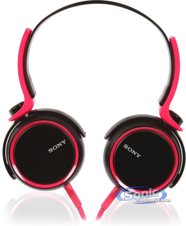 Sony MDR-XB400 On-Ear XB Series Extra Bass Headphones (Pink/Black) Open Box Image 12
