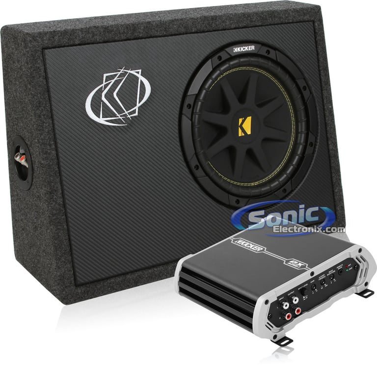 Kicker Monoblock + 10" Sub Box Combo (41DXA2501 + 10TC104) Image 1