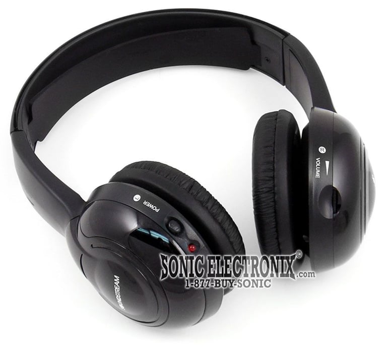 Soundstream VIR-20 (2) Wireless Headphones Sets + (1) IR Transmitter Image 2