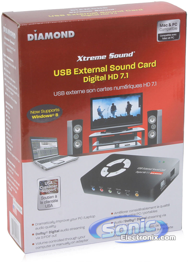 Diamond XS71U Xtreme Sound 7.1 USB (Black) Image 6