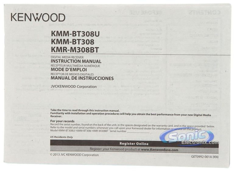 Kenwood KMM-BT308U Image 7