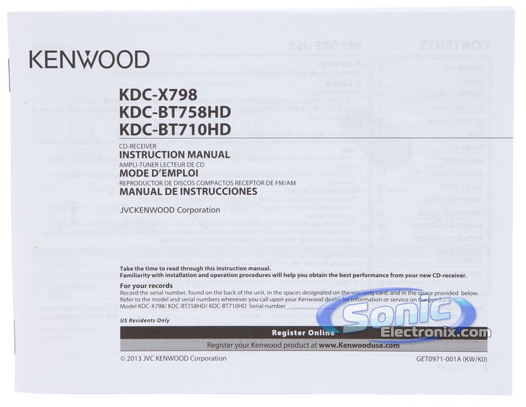Kenwood KDC-BT758HD Image 7
