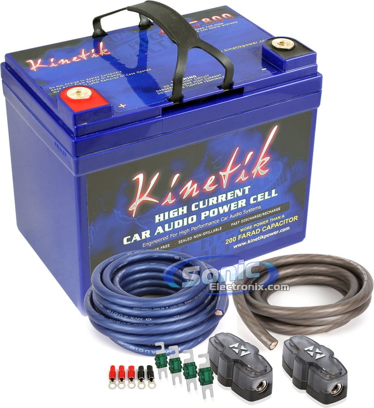 Kinetik HC800 Power Cell with Installation Kit Image 1