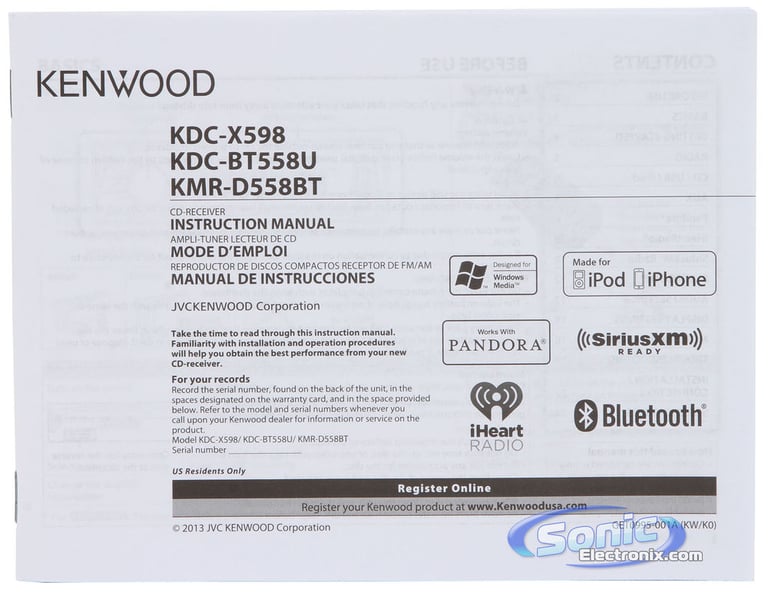 Kenwood KMR-D558BT Image 7