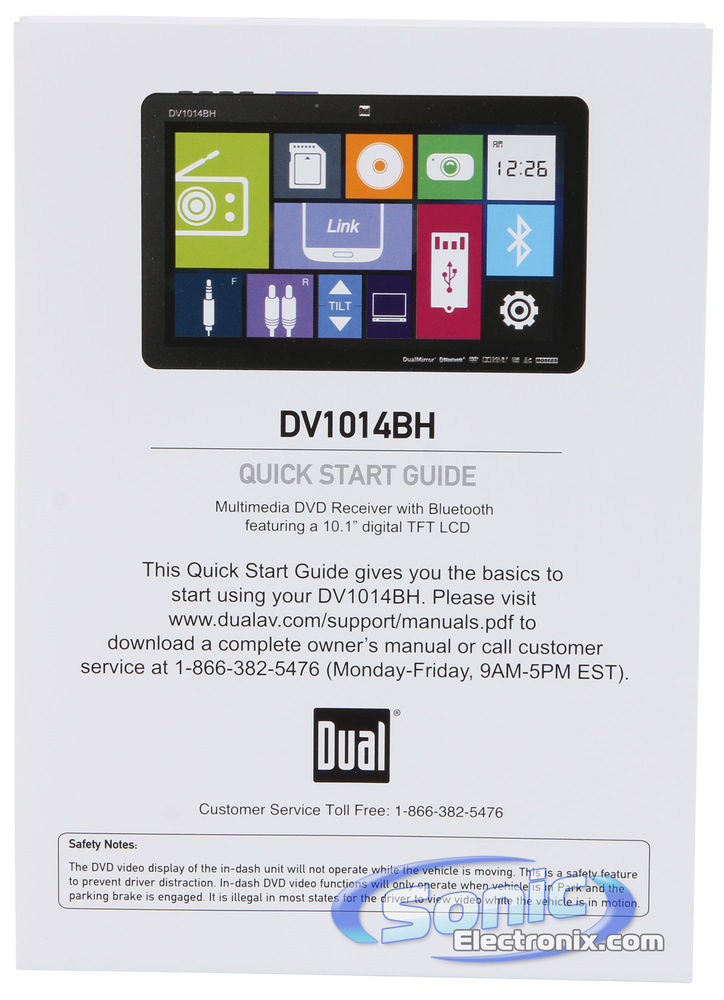 Dual DV1014BH 10.1" Touchscreen Stereo Image 16