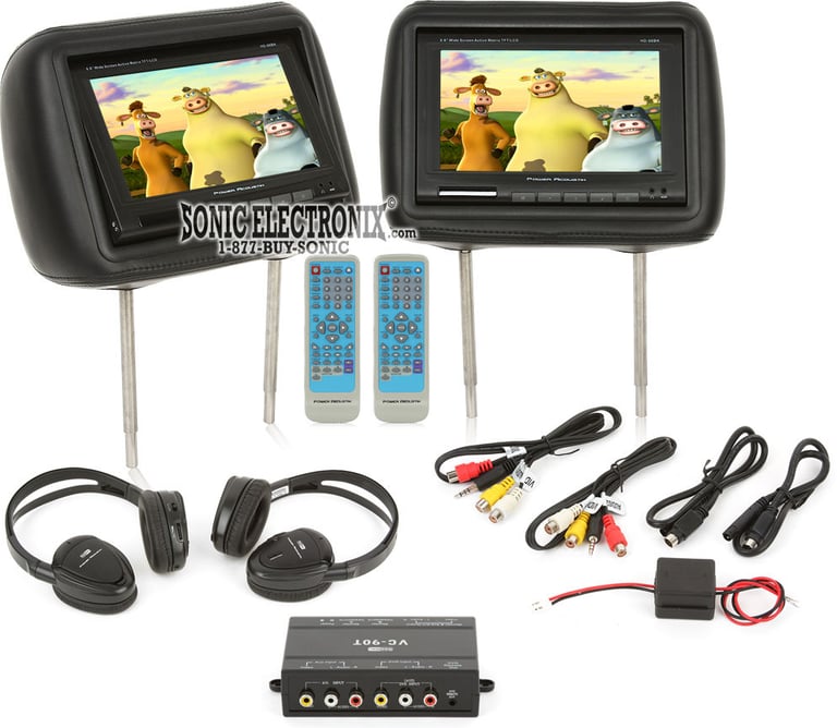Power Acoustik HD-88BK R/B Image 1