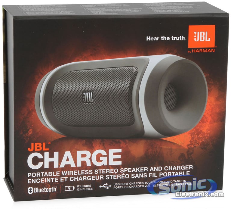 JBL Charge - Grey/White Image 9