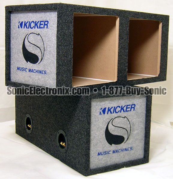 Kicker 12" Solo-Baric Dual Sealed Logo Enclosure Image 1