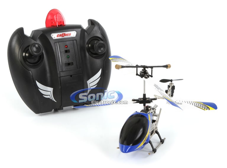 Saber 3.5 Ch Electric RC Helicopter w/ Gyro (Blue) Image 1