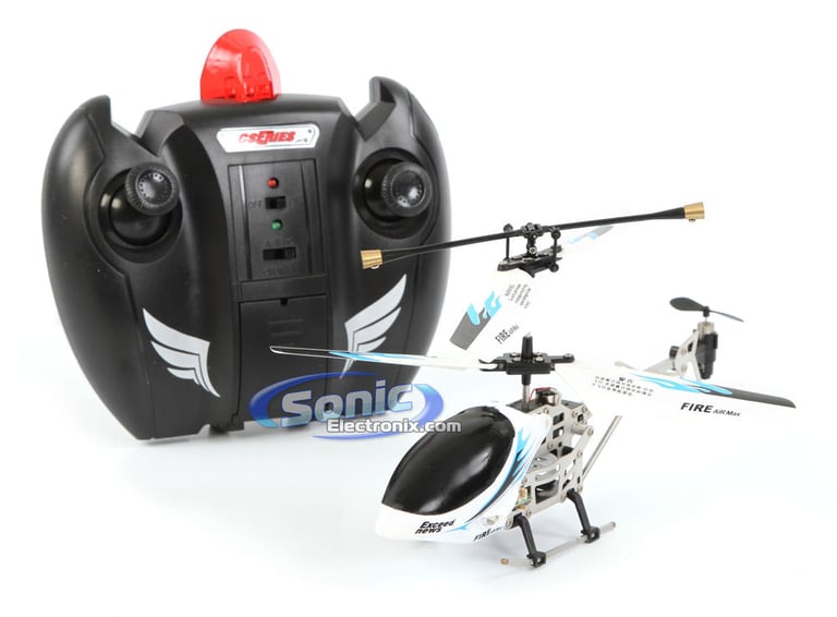 Saber 3.5 Ch Electric RC Helicopter w/ Gyro (White) Image 1
