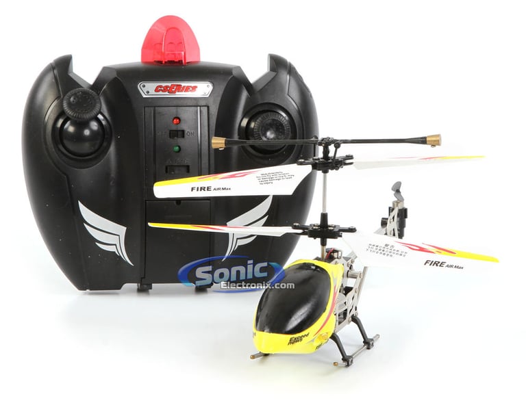 Saber 3.5 Ch Electric RC Helicopter w/ Gyro (Yellow) Image 1