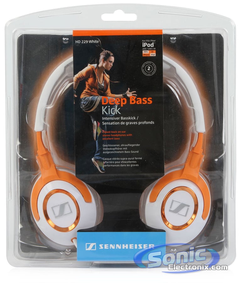 Sennheiser HD 229 - White/Orange Image 7