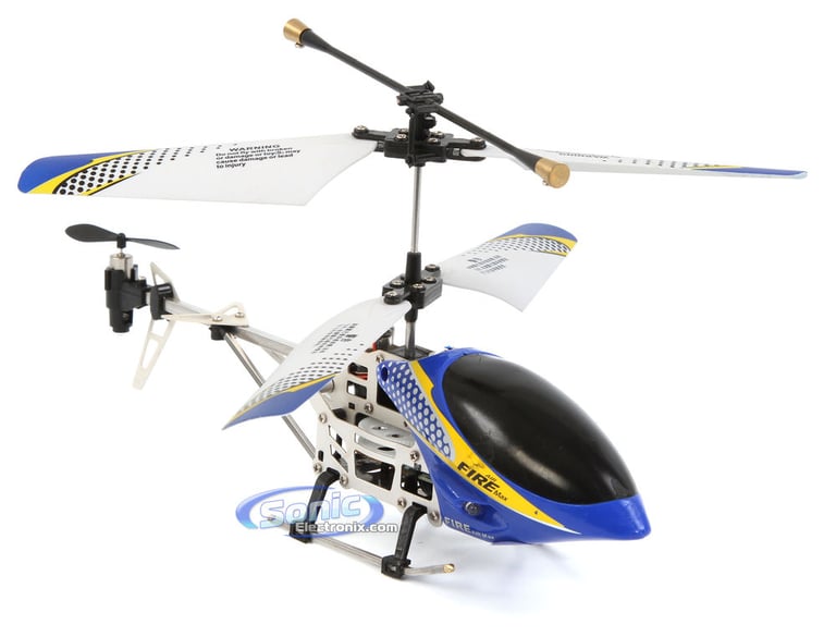 Saber 3.5 Ch Electric RC Helicopter w/ Gyro (Blue) Image 2