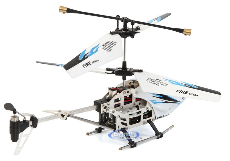 Saber 3.5 Ch Electric RC Helicopter w/ Gyro (White) Image 4