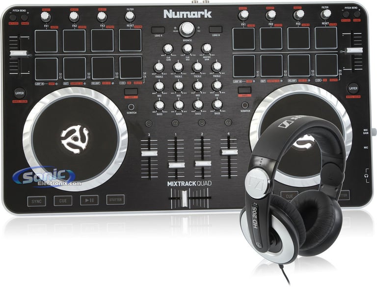 Numark MIXTRACK QUAD + HD205 II Image 1