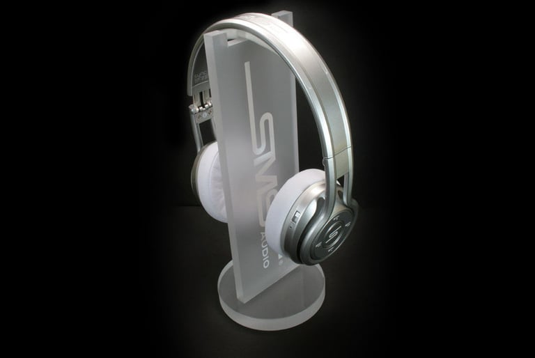SMS Audio Frosted Headphone Stand (SMS-STAND-FROSTED) OPEN  BOX COMPLETE Image 3
