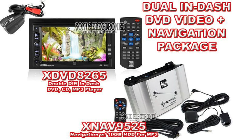 Video + Navigation Combo: Dual XDVD8265 + Dual XNAV9525 Image 1