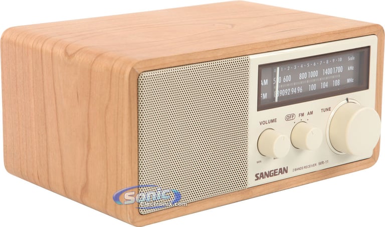 Sangean WR-11 (WR11) Wood Cabinet AM/FM Table Top Radio Image 2