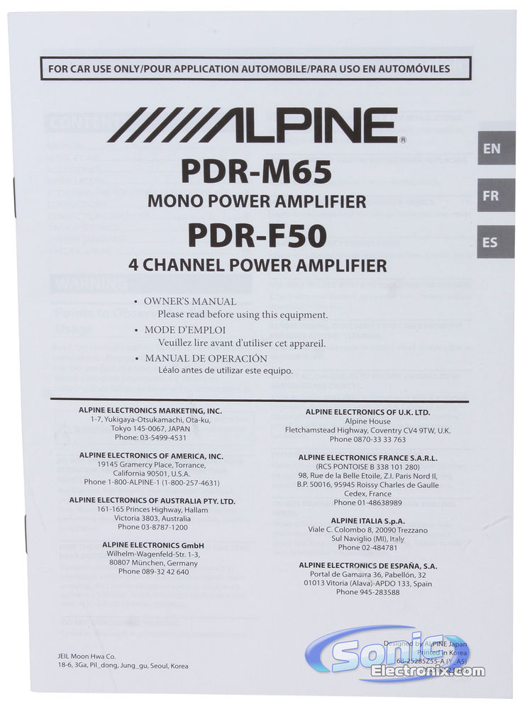 Alpine PDR-F50 Image 8