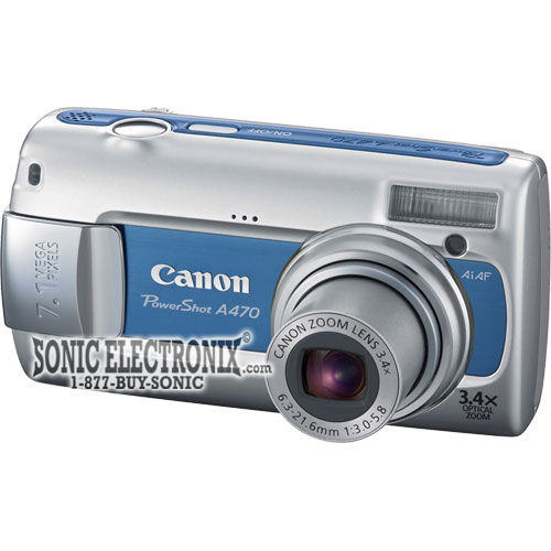Canon PowerShot A470 (Blue) Image 1