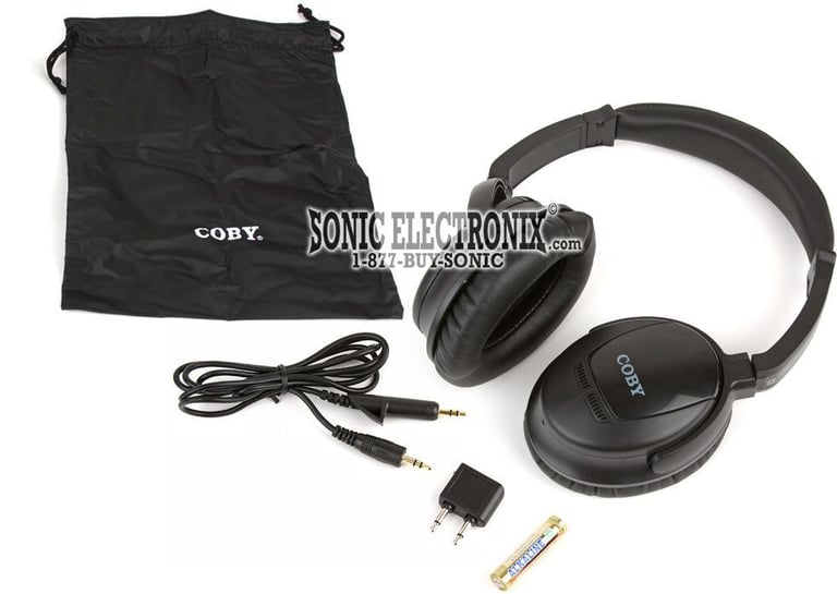Coby CV194 (CV-194) Noise Cancelling Headphones Image 1
