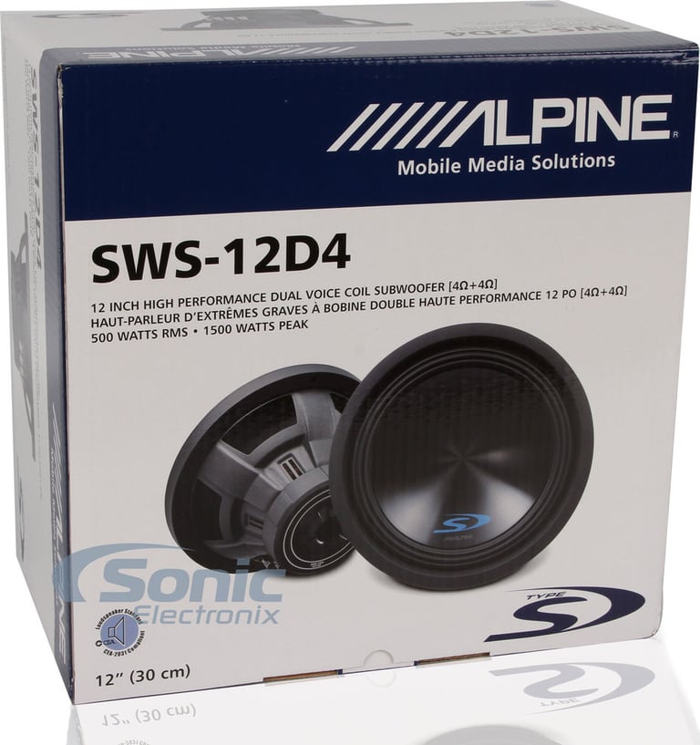 1000 Watt Package: 2 Type S Alpine Subwoofers + MB Quart Amplifier Image 14
