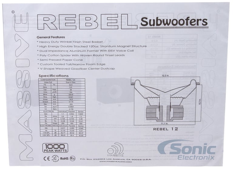 Massive Audio REBEL 124 II Image 5